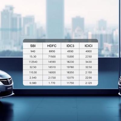 Compare Car Loan Interest Rates: SBI vs HDFC vs ICICI 2025